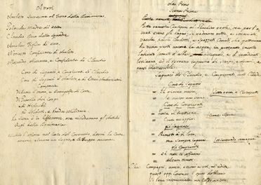  Romani Felice : Raccolta di 5 libretti manoscritti. Insieme a appunti e abbozzi autografi. Musica, Musica, Teatro, Spettacolo  - Auction Graphics & Books - Libreria Antiquaria Gonnelli - Casa d'Aste - Gonnelli Casa d'Aste