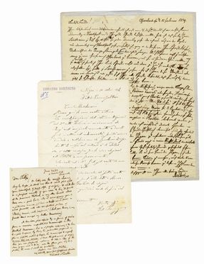 Raccolta di circa 80 lettere autografe, insieme a biglietti e documenti di compositori ed editori musicali. Inviati a vari destinatari.  - Asta Grafica & Libri - Libreria Antiquaria Gonnelli - Casa d'Aste - Gonnelli Casa d'Aste