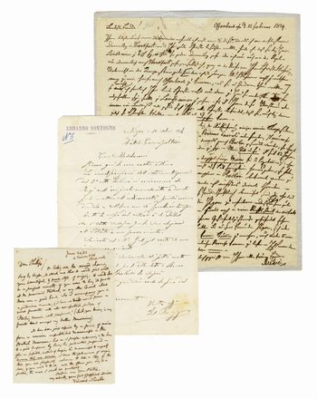Raccolta di circa 80 lettere autografe, insieme a biglietti e documenti di compositori ed editori musicali. Inviati a vari destinatari.  - Asta Grafica & Libri - Libreria Antiquaria Gonnelli - Casa d'Aste - Gonnelli Casa d'Aste