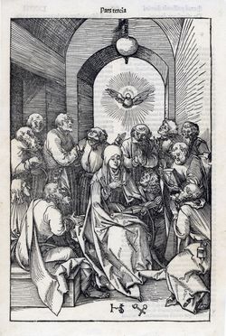 Hans Leonhard Schufelein  (Norimberga,  - Nrdlingen, ) : Pentecoste.  - Asta Grafica & Libri - Libreria Antiquaria Gonnelli - Casa d'Aste - Gonnelli Casa d'Aste