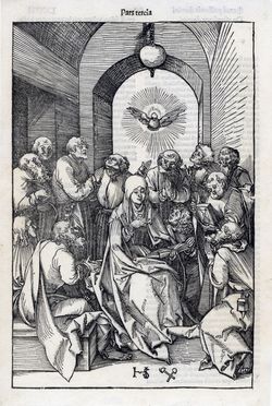  Hans Leonhard Schäufelein  (Norimberga,  - Nördlingen, ) : Pentecoste.  - Asta Grafica & Libri - Libreria Antiquaria Gonnelli - Casa d'Aste - Gonnelli Casa d'Aste