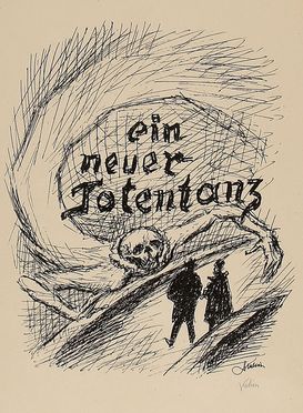  Alfred Kubin  (Leitmeritz, 1877 - Zwickledt, 1959) : 12 tavole firmate da Ein neuer Totentanz.  - Auction Graphics & Books - Libreria Antiquaria Gonnelli - Casa d'Aste - Gonnelli Casa d'Aste