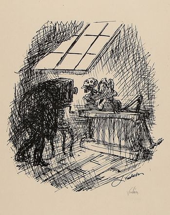  Alfred Kubin  (Leitmeritz, 1877 - Zwickledt, 1959) : 12 tavole firmate da Ein neuer Totentanz.  - Asta Grafica & Libri - Libreria Antiquaria Gonnelli - Casa d'Aste - Gonnelli Casa d'Aste