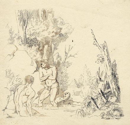  Vincenzo Camuccini  (Roma, 1771 - 1844) [cerchia di] : Guerriero addolorato (Achillè).  - Auction Graphics & Books - Libreria Antiquaria Gonnelli - Casa d'Aste - Gonnelli Casa d'Aste