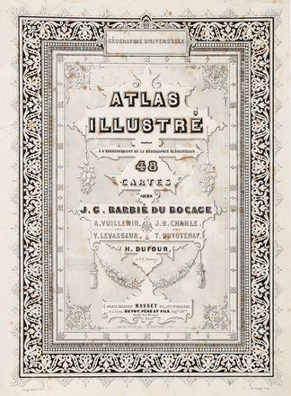  Barbi� Du Bocage Jean-Guillaume : Atlas illustr� destin� � l'enseignement de la g�ographie �l�mentaire. 48 cartes... Atlanti, Geografia e viaggi, Geografia e viaggi  - Auction Graphics & Books - Libreria Antiquaria Gonnelli - Casa d'Aste - Gonnelli Casa d'Aste