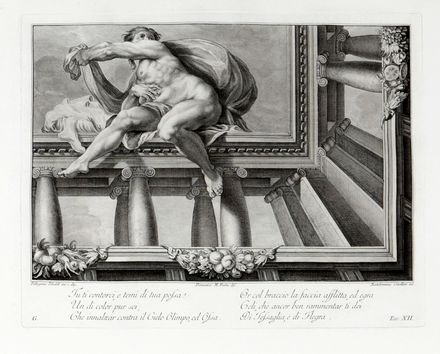  Zanotti Giampietro : Le pitture di Pellegrino Tibaldi e di Niccolò Abbati esistenti nell'Instituto di Bologna descritte ed illustrate...  Pellegrino Tibaldi (detto il Pellegrini)  (Puria, 1527 - Milano, 1596), Ludovico Carracci  (Bologna, 1555 - 1619), Gaetano Gandolfi  (S. Matteo della Decima, 1734 - Bologna, 1802), Joseph Wagner  (Thalendorf, 1706 - Venezia, 1780), Bartolomeo Crivellari  (1725 - 1777), Niccolò Dell'Abate  - Asta Grafica & Libri - Libreria Antiquaria Gonnelli - Casa d'Aste - Gonnelli Casa d'Aste