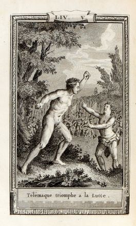  Fénelon (de Salignac de la Mothe) François : Les Aventures de Télémaque, fils d'Ulysse [...]. Avec des notes et vingt-cinq figures en taille douce. Tome premier (-second).  - Asta Grafica & Libri - Libreria Antiquaria Gonnelli - Casa d'Aste - Gonnelli Casa d'Aste