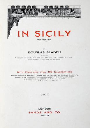  Sladen Douglas : In Sicily 1896-1898-1900 [...] with maps and over 300 illustrations [...]. Vol I (-II). Storia locale, Geografia e viaggi, Storia, Diritto e Politica  - Auction Graphics & Books - Libreria Antiquaria Gonnelli - Casa d'Aste - Gonnelli Casa d'Aste