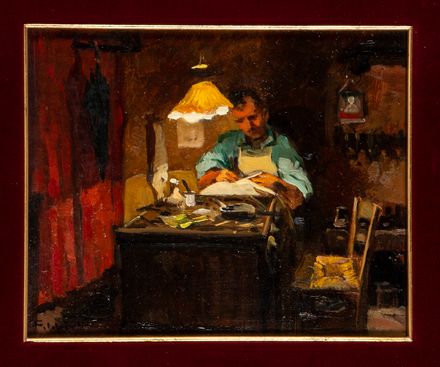  Cafiero Filippelli  (Livorno, 1889 - 1973) : Il ciabattino.  - Asta Grafica & Libri - Libreria Antiquaria Gonnelli - Casa d'Aste - Gonnelli Casa d'Aste