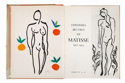  Matisse Henri : Verve. Vol. IX, nn. 35-36. Dernières oeuvres de Matisse. 1950-1954.  - Asta Grafica & Libri - Libreria Antiquaria Gonnelli - Casa d'Aste - Gonnelli Casa d'Aste