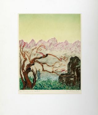  Michl Ferdinand : Das lied von der erde. Sechs farbige künstlerdrucke zur gleichnamigen tondichtung von Gustav Mahler. Libro d'Artista, Collezionismo e Bibliografia  Gustav Mahler  (1860 - 1911)  - Auction Graphics & Books - Libreria Antiquaria Gonnelli - Casa d'Aste - Gonnelli Casa d'Aste