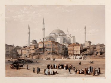  Fossati Gaspard : Aya Sofia, Constantinople, as recently restored by order of H. M. the Sultan Abdul Medjid. From the original drawings by Gaspard Fossati lithographed by Lovis Haghe.  Louis Haghe  - Asta Grafica & Libri - Libreria Antiquaria Gonnelli - Casa d'Aste - Gonnelli Casa d'Aste