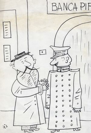  Giaci [pseud. di Giacinto Mondaini]  (Milano, 1903 - 1979) : Lotto composto di 10 disegni caricaturali.  - Auction Graphics & Books - Libreria Antiquaria Gonnelli - Casa d'Aste - Gonnelli Casa d'Aste