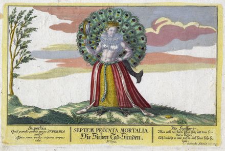  Albrecht Schmidt  (Ulm, 1667 - Augsburg, 1744) [excudit] : Septem peccata mortalia / Die sieben Todsünden.  - Asta Grafica & Libri - Libreria Antiquaria Gonnelli - Casa d'Aste - Gonnelli Casa d'Aste