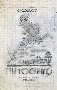  Maria Augusta Cavalieri  (Firenze, 1900 - Pelago, 1982) : Lotto di 5 illustrazioni per Pinocchio.  - Asta Grafica & Libri - Libreria Antiquaria Gonnelli - Casa d'Aste - Gonnelli Casa d'Aste