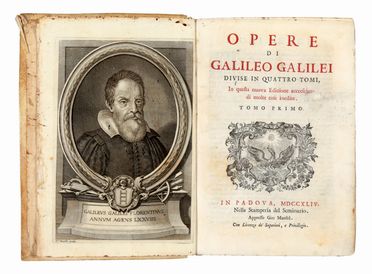  Galilei Galileo : Opere [...] divise in quattro tomi, in questa nuova edizione accresciute di molte cose inedite. Tomo primo (-quarto).  - Asta Grafica & Libri - Libreria Antiquaria Gonnelli - Casa d'Aste - Gonnelli Casa d'Aste