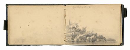  Giovanni Fontanesi  (Reggio Emilia, 1813 - 1875) [attribuito a] : Taccuino di disegni.  - Auction Graphics & Books - Libreria Antiquaria Gonnelli - Casa d'Aste - Gonnelli Casa d'Aste