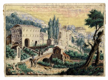  Giuseppe Boccaccio  (Colorno, 1791 - Parma, 1852) [attribuito a] : Album di scenografie teatrali.  - Auction Graphics & Books - Libreria Antiquaria Gonnelli - Casa d'Aste - Gonnelli Casa d'Aste