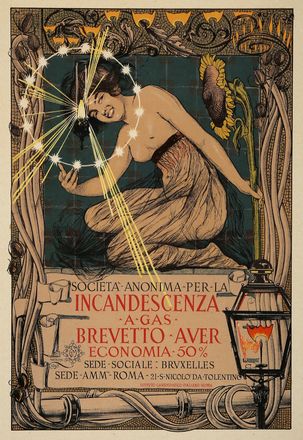  Giovanni Maria Mataloni  (Roma, 1869 - Roma, 1944) : Les Matres de l'affiche, n. 18, maggio 1897.  Jules Cheret  (Parigi, 1836 - Nizza, 1933)  - Asta Grafica & Libri - Libreria Antiquaria Gonnelli - Casa d'Aste - Gonnelli Casa d'Aste