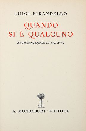  Pirandello Luigi : Firme autografe di Luigi Pirandello, Marta Abba e Nando Tamberlani su libro.  - Asta Grafica & Libri - Libreria Antiquaria Gonnelli - Casa d'Aste - Gonnelli Casa d'Aste