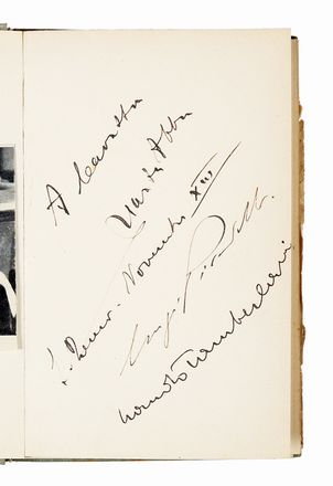  Pirandello Luigi : Firme autografe di Luigi Pirandello, Marta Abba e Nando Tamberlani su libro.  - Asta Grafica & Libri - Libreria Antiquaria Gonnelli - Casa d'Aste - Gonnelli Casa d'Aste