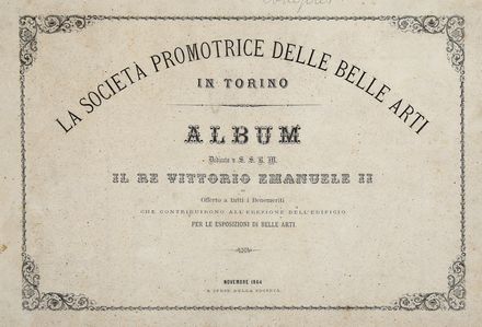  Antonio Fontanesi  (Reggio Emilia, 1818 - Torino, 1882) : La società promotrice delle belle arti in Torino. Album...  Ferdinando Di Breme Di Sartirana  (Milano, 1807 - Firenze, 1869), Alberto Maso Gilli  (Chieri, 1840 - Calvi, 1894), Agostino Lauro  (Torino, 1806 - 1878)  - Asta Grafica & Libri - Libreria Antiquaria Gonnelli - Casa d'Aste - Gonnelli Casa d'Aste