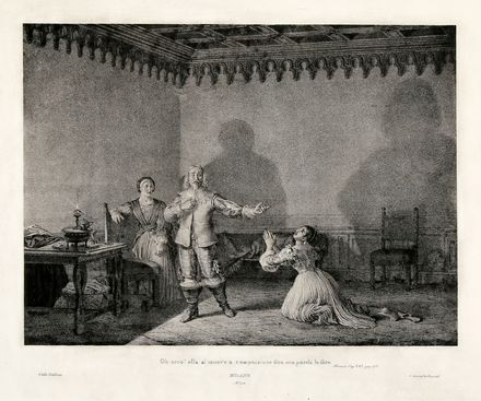  Gallo Gallina  (Cremona, 1796 - Milano, 1874) : Lotto di 3 incisioni per i Promessi Sposi.  - Asta Grafica & Libri - Libreria Antiquaria Gonnelli - Casa d'Aste - Gonnelli Casa d'Aste