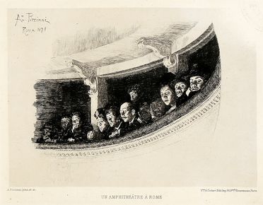  Antonio Piccinni  (Trani, 1846 - Roma, 1920) : Un amphithéatre à Rome.  - Asta Grafica & Libri - Libreria Antiquaria Gonnelli - Casa d'Aste - Gonnelli Casa d'Aste