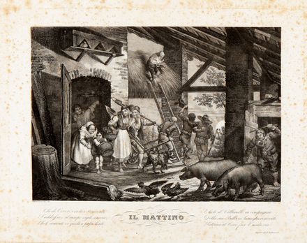  Luigi Rados  (Parma, 1773 - Milano, 1840) : Le quattro parti del giorno.  - Auction Graphics & Books - Libreria Antiquaria Gonnelli - Casa d'Aste - Gonnelli Casa d'Aste