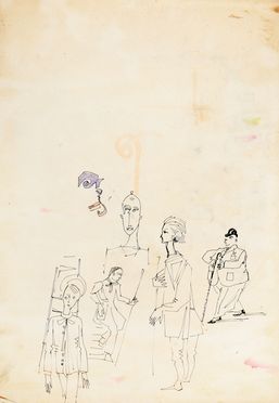  Gianni Vagnetti  (Firenze, 1897 - 1956) : Album di schizzi.  - Asta Grafica & Libri - Libreria Antiquaria Gonnelli - Casa d'Aste - Gonnelli Casa d'Aste