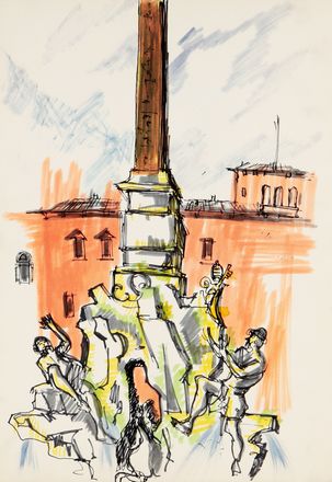  Gianni Vagnetti  (Firenze, 1897 - 1956) : Album di schizzi.  - Asta Grafica & Libri - Libreria Antiquaria Gonnelli - Casa d'Aste - Gonnelli Casa d'Aste