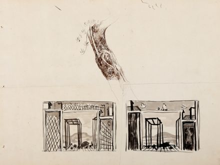  Gianni Vagnetti  (Firenze, 1897 - 1956) : Personaggio in costume teatrale.  - Asta Grafica & Libri - Libreria Antiquaria Gonnelli - Casa d'Aste - Gonnelli Casa d'Aste
