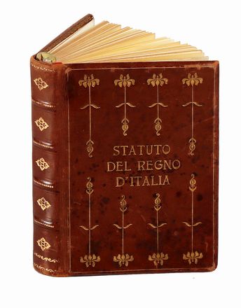  Tadolini Antonio : Statuto del regno d'Italia. Manoscritto.  - Asta Grafica & Libri - Libreria Antiquaria Gonnelli - Casa d'Aste - Gonnelli Casa d'Aste