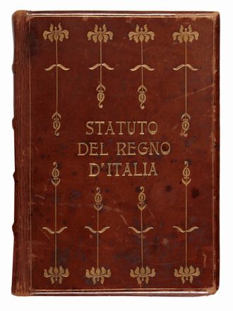  Tadolini Antonio : Statuto del regno d'Italia. Manoscritto.  - Asta Grafica & Libri - Libreria Antiquaria Gonnelli - Casa d'Aste - Gonnelli Casa d'Aste