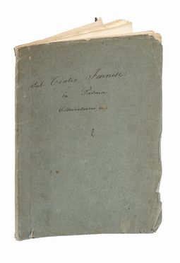  Lama Pietro de : Osservazioni sulla descrizione del Gran Teatro Farnese stampata in Parma dal signor Blanchon nel 1817. Teatro, Architettura, Musica, Teatro, Spettacolo  Giuseppe de Lama  - Auction Graphics & Books - Libreria Antiquaria Gonnelli - Casa d'Aste - Gonnelli Casa d'Aste
