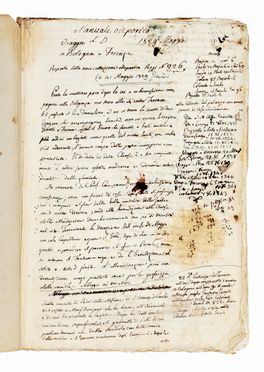 Manuale odeporico o diario di viaggio.  - Asta Grafica & Libri - Libreria Antiquaria Gonnelli - Casa d'Aste - Gonnelli Casa d'Aste
