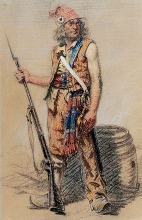  Giovanni Costetti  (Reggio Emilia, 1874 - Settignano, 1949) : Lotto composto di due personaggi maschili in costume da sanculotti.  - Auction Graphics & Books - Libreria Antiquaria Gonnelli - Casa d'Aste - Gonnelli Casa d'Aste