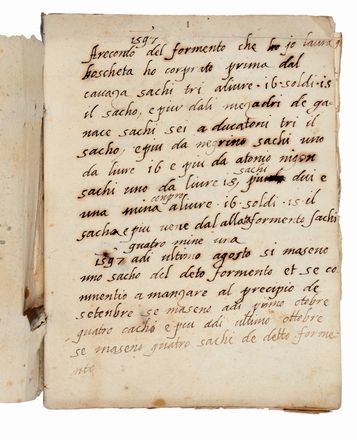 Libro di memorie economiche della Sig.ra Laura Boschetti. Economia, Economia, Sociologia  - Auction Graphics & Books - Libreria Antiquaria Gonnelli - Casa d'Aste - Gonnelli Casa d'Aste
