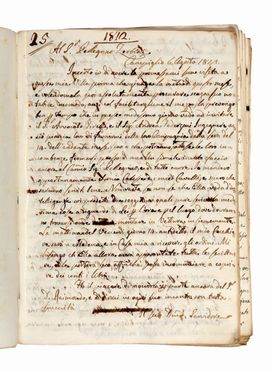  Rangoni Giuseppe : Minute di lettere diverse.  - Asta Grafica & Libri - Libreria Antiquaria Gonnelli - Casa d'Aste - Gonnelli Casa d'Aste
