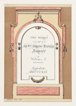  Stirling-Maxwell William : Annals of the artists of Spain. Arte  - Auction Graphics & Books - Libreria Antiquaria Gonnelli - Casa d'Aste - Gonnelli Casa d'Aste