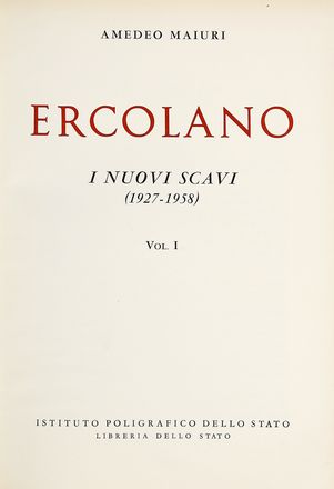 6 opere sugli scavi di Pompei. Storia locale, Archeologia, Storia, Diritto e Politica, Arte  Amedeo Maiuri  - Auction Graphics & Books - Libreria Antiquaria Gonnelli - Casa d'Aste - Gonnelli Casa d'Aste