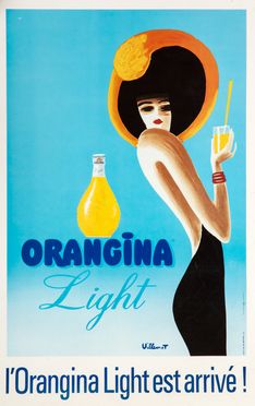  Bernard Villemot  (1911 - 1989) : Orangina Lite.  - Auction Graphics & Books - Libreria Antiquaria Gonnelli - Casa d'Aste - Gonnelli Casa d'Aste