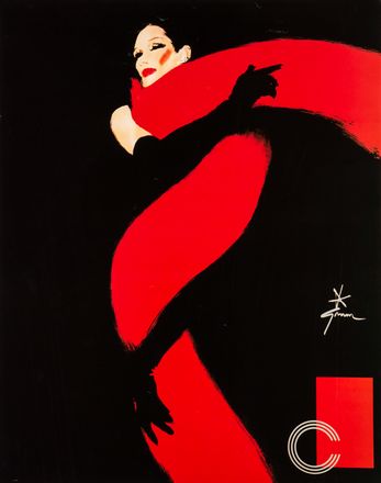  Ren� Gruau  (Rimini, 1909 - Roma, 2004) : La cigarette.  - Auction Graphics & Books - Libreria Antiquaria Gonnelli - Casa d'Aste - Gonnelli Casa d'Aste