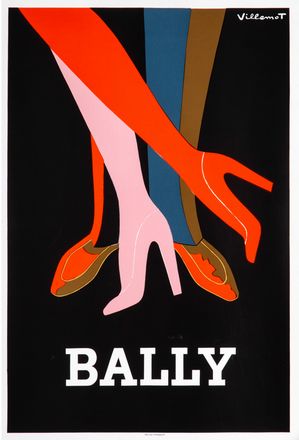  Bernard Villemot  (1911 - 1989) : Lotto composto di 3 pubblicità per le scarpe Bally.  - Asta Grafica & Libri - Libreria Antiquaria Gonnelli - Casa d'Aste - Gonnelli Casa d'Aste
