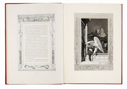  Max Klinger  (Lipsia, 1857 - Grossjena, 1920) : Amor und Psyche. Ein Märchen des Apulejus. Aus dem Lateinischen von Reonhold Jachmann. Illustrirt in 46 Original-Radirungen und Ornamentiert von Max Klinger. (E.-F. Opus 5).  - Asta Grafica & Libri - Libreria Antiquaria Gonnelli - Casa d'Aste - Gonnelli Casa d'Aste