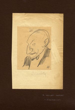 Mario Vellani Marchi  (Modena, 1895 - Milano, 1979) : Lotto composto di 3 disegni caricaturali.  - Auction Graphics & Books - Libreria Antiquaria Gonnelli - Casa d'Aste - Gonnelli Casa d'Aste