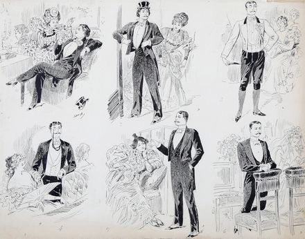  Sahib [pseud. di Lesage Louis-Ernest]  (Parigi, 1847 - 1919) : Lotto di 3 disegni per la rivista La Vie Parisienne.  - Asta Grafica & Libri - Libreria Antiquaria Gonnelli - Casa d'Aste - Gonnelli Casa d'Aste