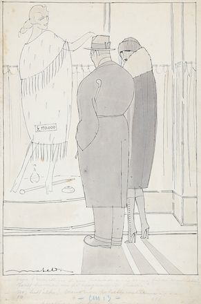  Filiberto Mateldi  (Roma, 1885 - Milano, 1942) : Lotto composto di 4 disegni.  - Asta Grafica & Libri - Libreria Antiquaria Gonnelli - Casa d'Aste - Gonnelli Casa d'Aste