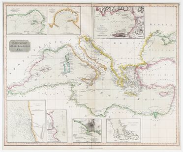  Jaillot Hubert : Carte generale des costes de l'Europe sur l'Ocean comprises depuis Dronthem en Norvege jusques au Détroit de Gibraltar.  Herman Van Loon, John Thomson  (Scozia,, 1777 - 1837)  - Asta Grafica & Libri - Libreria Antiquaria Gonnelli - Casa d'Aste - Gonnelli Casa d'Aste