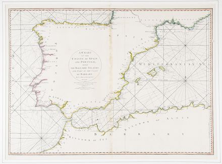  La Rochette Louis Stanislas d'Arcy (de) : A chart of the British Channel and the Bay of Biscay with a Part of North Sea...  - Asta Grafica & Libri - Libreria Antiquaria Gonnelli - Casa d'Aste - Gonnelli Casa d'Aste